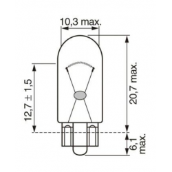 Bec BOSCH Pure Light W5W Bec BOSCH Pure Light W5W