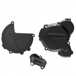 Set de protectii ambreiaj si pornire POLISPORT KTM 250,300 EXC/XC-W PROTECTOR KIT BLACK 2017-22