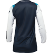 Bluza motocross pentru femei THOR WOMEN'S PULSE REV Blue, White thumb