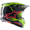 Casca motocross ALPINESTARS SM10 UNIT YL/BK thumb