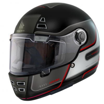 Casca MT JARAMA BAUX E15 MATT FLUOR RED