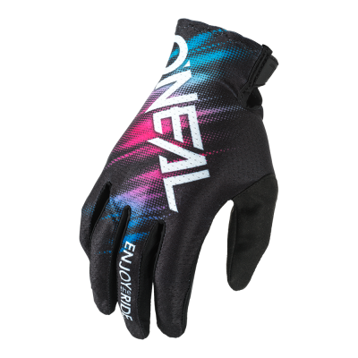 Manusi motocross pentru dame O’NEAL MATRIX VOLTAGE BLACK/MULTI