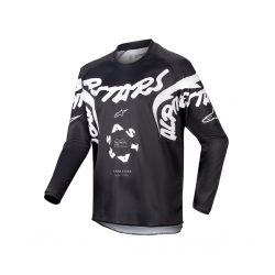 Bluza motocross pentru copii ALPINESTARS R-HANA BLK/WHT