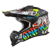 Casca motocross O'NEAL 2SERIES RANCID BLACK/WHITE  thumb