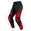 Pantaloni motocross O'NEAL ELEMENT RACEWEAR BLACK/RED V.24 thumb