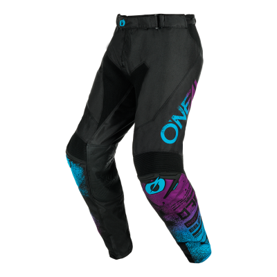 Pantaloni motocross O'NEAL MAYHEM SCARZ BLACK/BLUE V.24