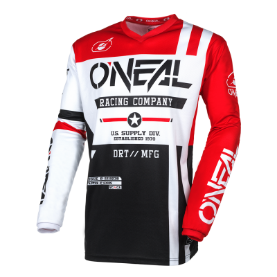 Bluza motocross O`NEAL ELEMENT warhawk Negru/Alb/Rosu