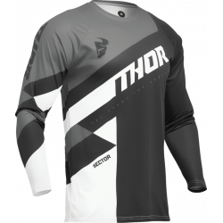 Bluza motocross pentru copii THOR YOUTH SECTOR CHECKER BLACK/WHITE Bluza motocross pentru copii THOR YOUTH SECTOR CHECKER BLACK/WHITE