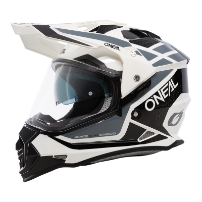 Casca enduro O'NEAL SIERRA II R V.24, Alb/Negru/Gri