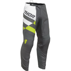Pantaloni motocross pentru copii THOR YOUTH SECTOR CHECKER GRAY/ACID