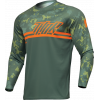Bluza motocross pentru copii THOR YOUTH SECTOR DIGI GREEN/ORANGE