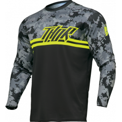 Bluza motocross pentru copii THOR YOUTH SECTOR DIGI BLACK/ACID