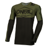 Bluza motocross O'NEAL MAYHEM HEXX V.24, Negru/Verde