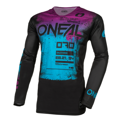 Bluza motocross O'NEAL MAYHEM SCARZ V.24, Negru/Albastru