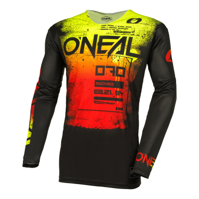 Bluza motocross O'NEAL MAYHEM SCARZ V.24, Negru/Rosu