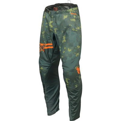 Pantaloni motocross pentru copii THOR YOUTH SECTOR DIGI GREEN/ORANGE