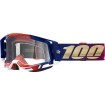 Ochelari motocross 100% RACECRAFT2 UNITED - CLEAR thumb