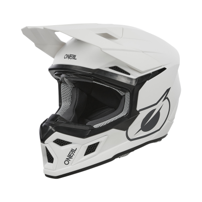 Casca motocross O'NEAL 3SERIES SOLID V.24, Alb