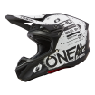 Casca motocross O'NEAL 5SERIES SCARZ V.24, Negru/Alb thumb