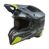 Casca enduro EX-SRS HITCH V.24, Negru/Gri/Galben