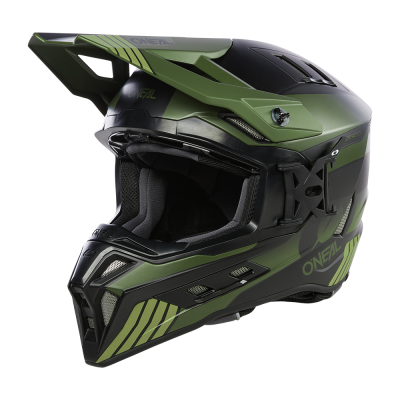 Casca enduro O'NEAL EX-SRS HITCH V.24, Negru/Verde