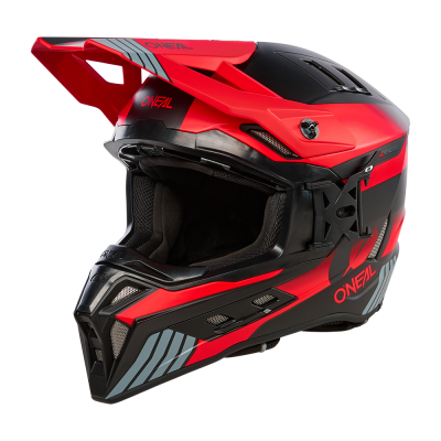 Casca enduro O'NEAL EX-SRS HITCH V.24, Negru/Gri/Rosu