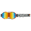 Ochelari motocross O'NEAL B-10 DUPLEX RADIUM RED V.24, Alb/Gri/Portocaliu thumb