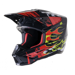 Casca motocross ALPINESTARS SM5 RASH RED/G