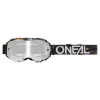 Ochelari motocross O'NEAL B-10 ATTACK SILVER MIRROR V.24, Negru/Alb