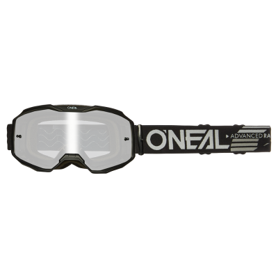 Ochelari motocross O'NEAL B-10 SOLID  V.24, Negru/Argint