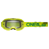 Ochelari motocross O'NEAL B-10 SOLID V.24, Galben/Transparent