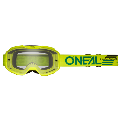 Ochelari motocross O'NEAL B-10 SOLID V.24, Galben/Transparent