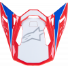 Cozoroc pentru casca motocross ALPINESTARS Supertech M10 AEON RD/BL