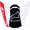 Cozoroc pentru casca motocross  ALPINESTARS Supertech M10 UNIT RD/WT