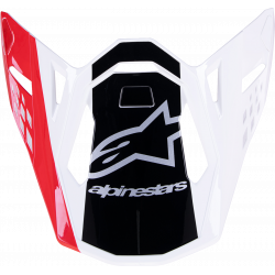 Viziera pentru casca motocross ALPINESTARS Supertech M10 UNIT RD/WT Viziera pentru casca motocross ALPINESTARS Supertech M10 UNIT RD/WT