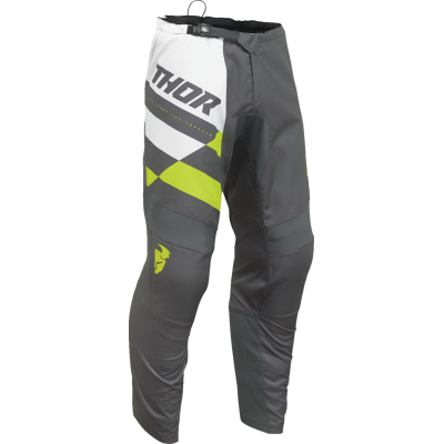 Pantaloni motocross THOR SECTOR CHECKER GRAY/ACID