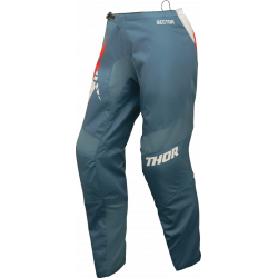 Pantaloni motocross pentru femei THOR WOMEN'S SECTOR SPLIT BLUE/ORANGE