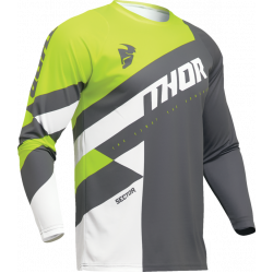 Bluza motocross THOR SECTOR CHECKER GRAY/ACID