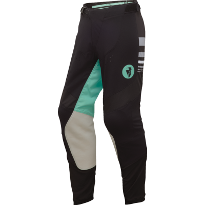 Pantaloni motocross pentru femei THOR PRIME BLAZE BLACK/TEAL