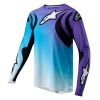 Bluza motocross pentru dame ALPINESTARS Stella FLUID WHT/TURQ
