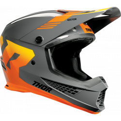Casca motocross THOR SECTOR 2 CARVE GRAY/ORANGE