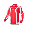 Bluza motocross pentru copii ALPINESTARS R-LURV RED/WHT