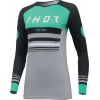 Bluza motocross pentru femei THOR PRIME BLAZE BLACK/TEAL