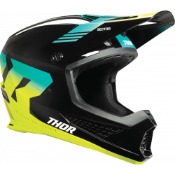Casca motocross THOR SECTOR 2 CARVE BLACK/ACID