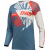 Bluza motocross pentru femei THOR WOMEN'S SECTOR SPLIT BLUE/ORANGE thumb