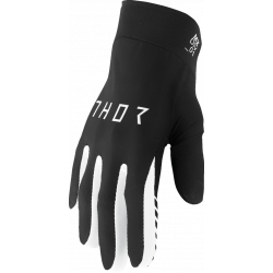 Manusi motocross THOR AGILE SOLID BLACK/WHITE