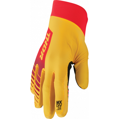 Manusi motocross THOR AGILE ANALOG YELLOW/RED
