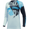 Bluza motocross pentru femei THOR WOMEN'S SECTOR SPLIT LIGHT BLUE