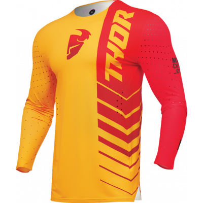 Bluza motocross THOR PRIME ANALOG YELLOW/RED
