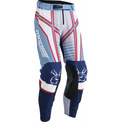 Pantaloni motocross MOOSE RACING AGROID GRAY/BLUE/RED